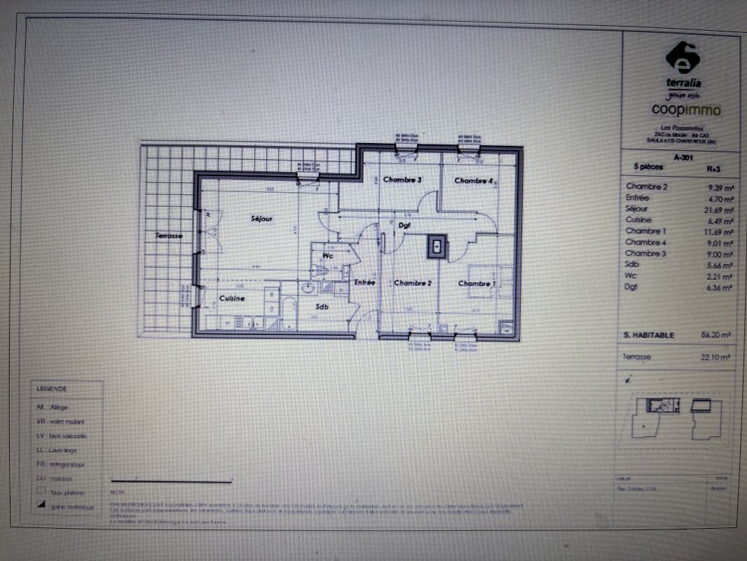 À VENDRE – Appartement F5 de 86 m² avec grande terrasse plein sud de 23 m² – Saulx-les-Chartreux (91) - Photo 11 - Saulx-les-Chartreux