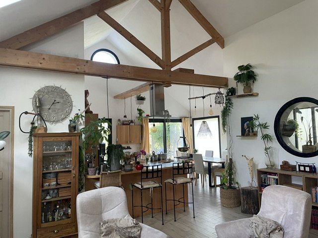 Maison d'architecte de plain-pied jardin arboré de 930m² 5 min à pied centre d'Orgeval, avec sauna et hammam - Photo 2 - Orgeval